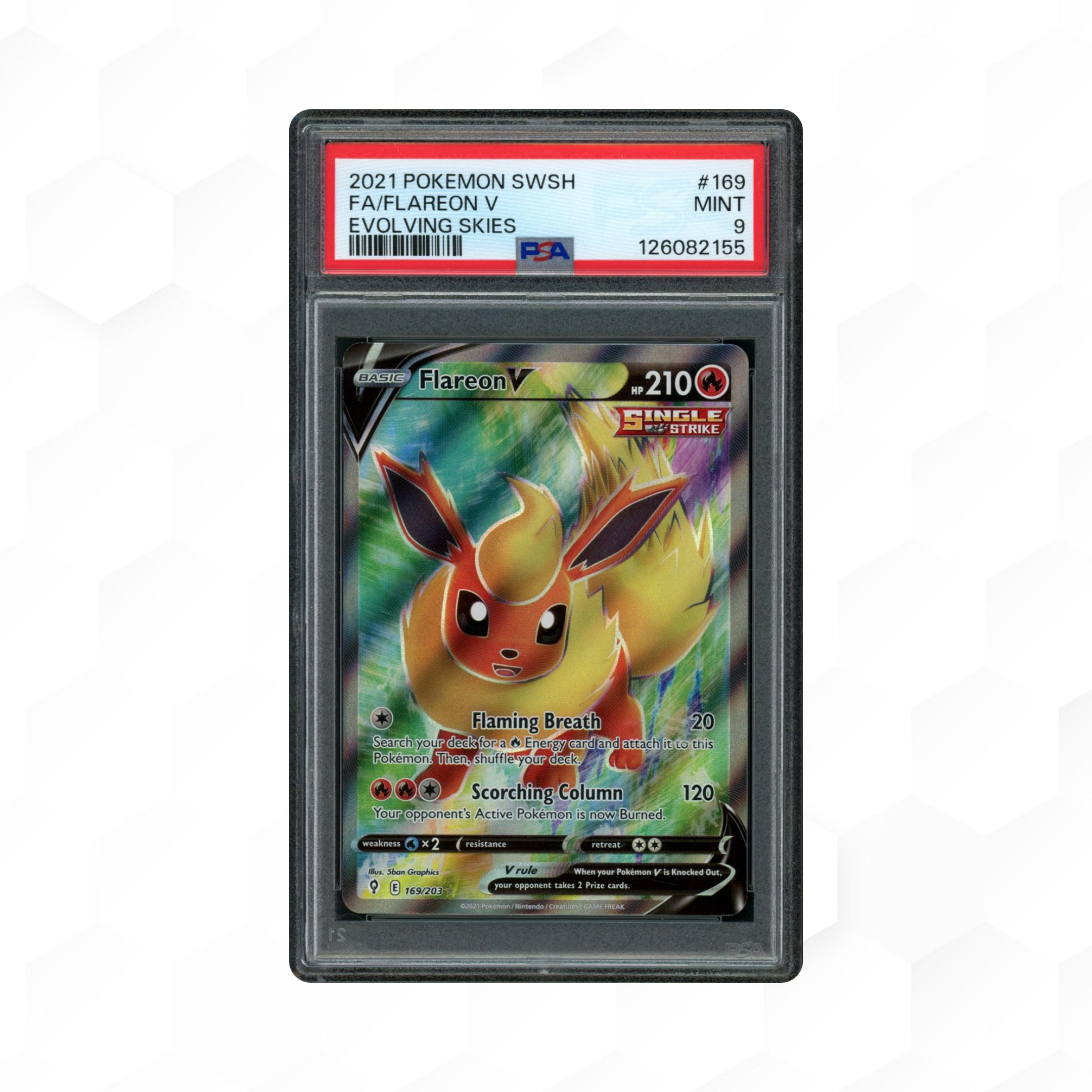 2021 Black Star Promo Flareon V #179 PSA 10 - 17623
