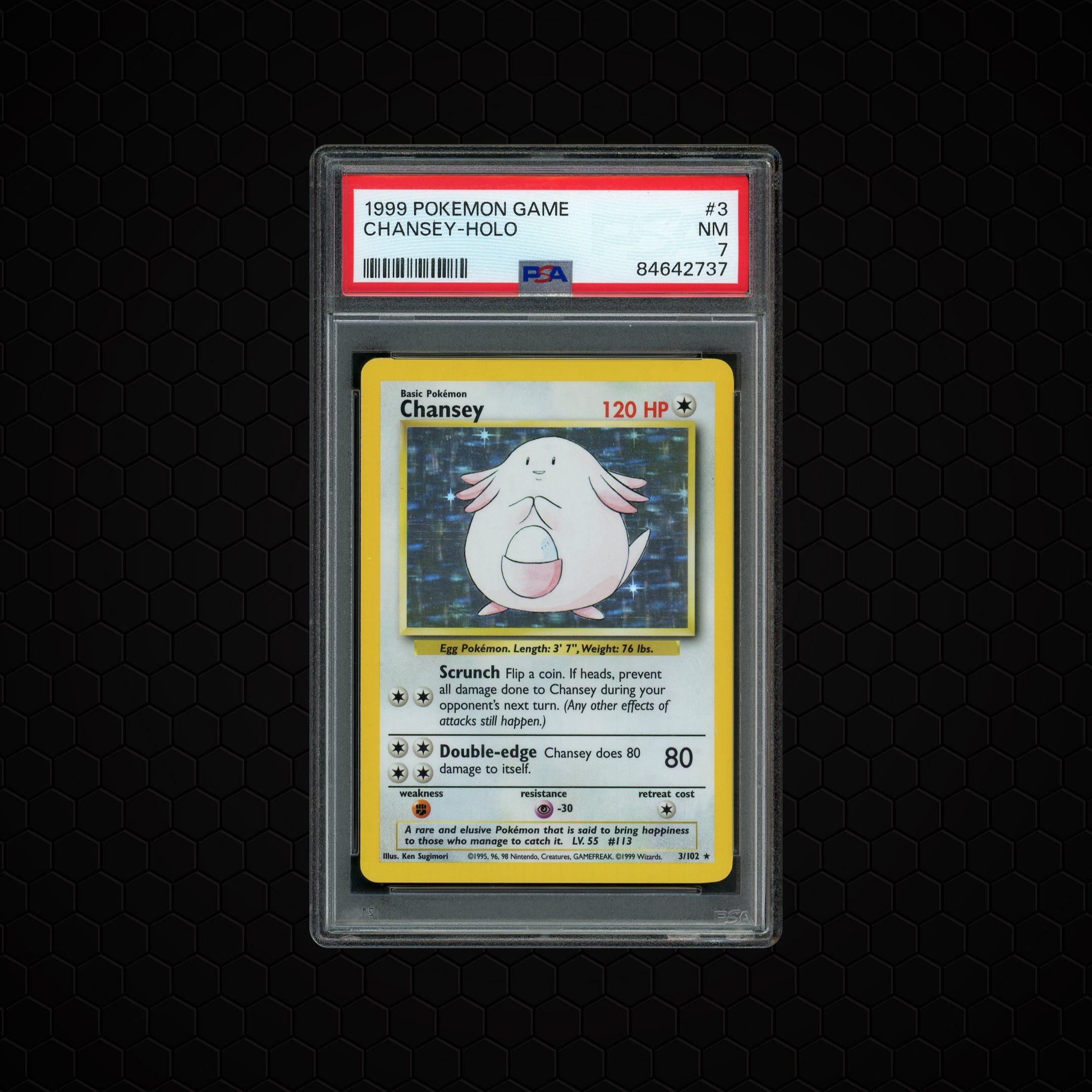 1999 Game Chansey #3 PSA 7