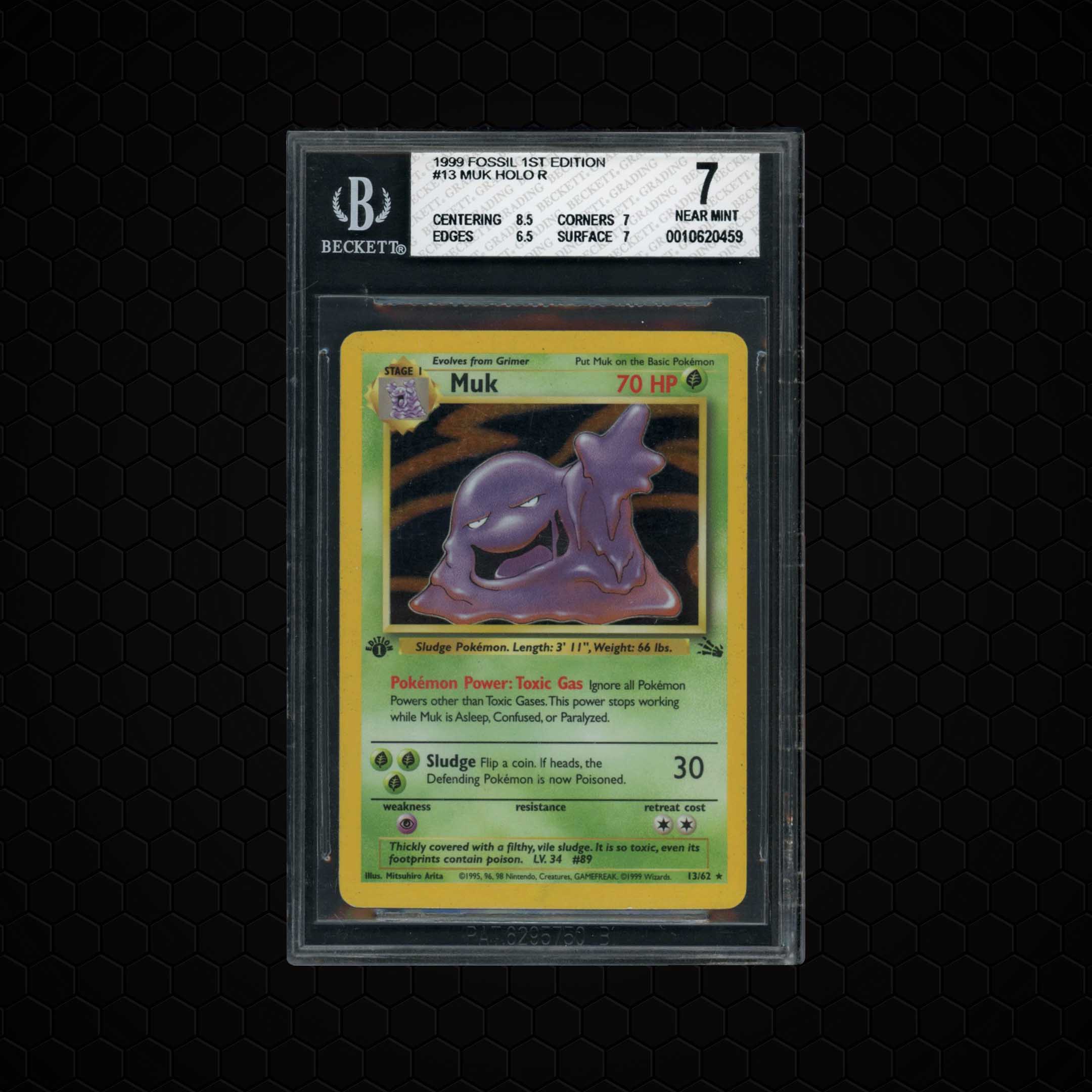 1999 Fossil 1st Edition Muk #13 BGS 7