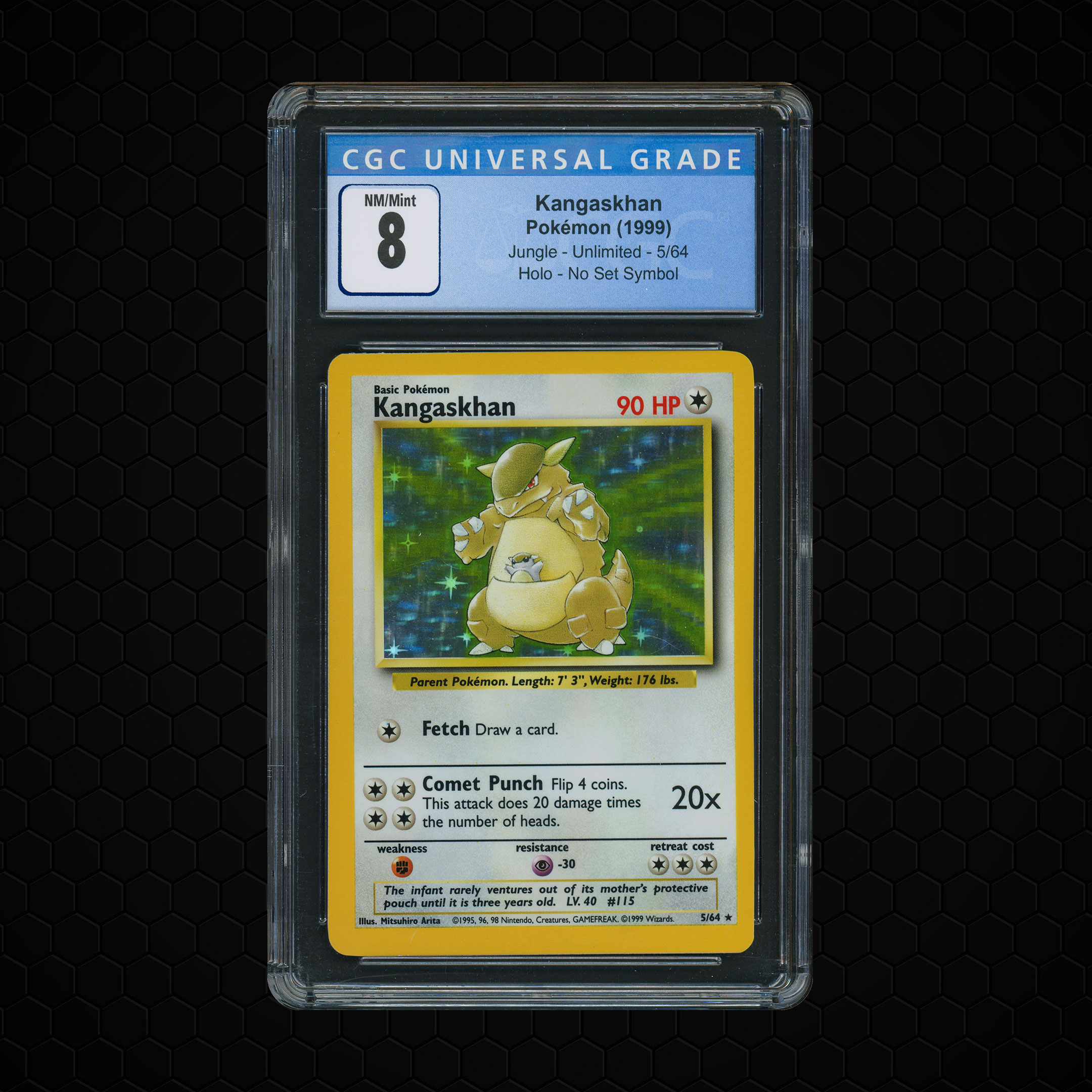 1999 Jungle No Set Symbol Kangaskhan #5 CGC 8