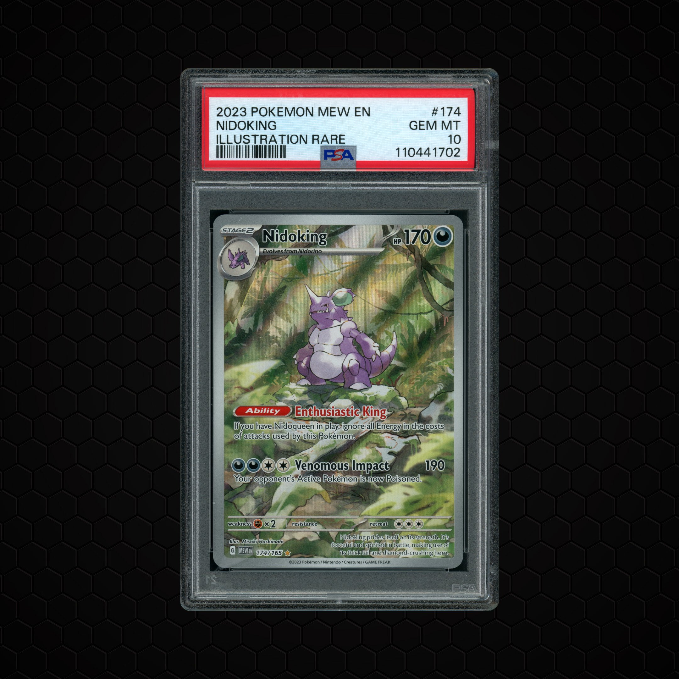 2023 Pokemon 151 Nidoking #174 PSA 10