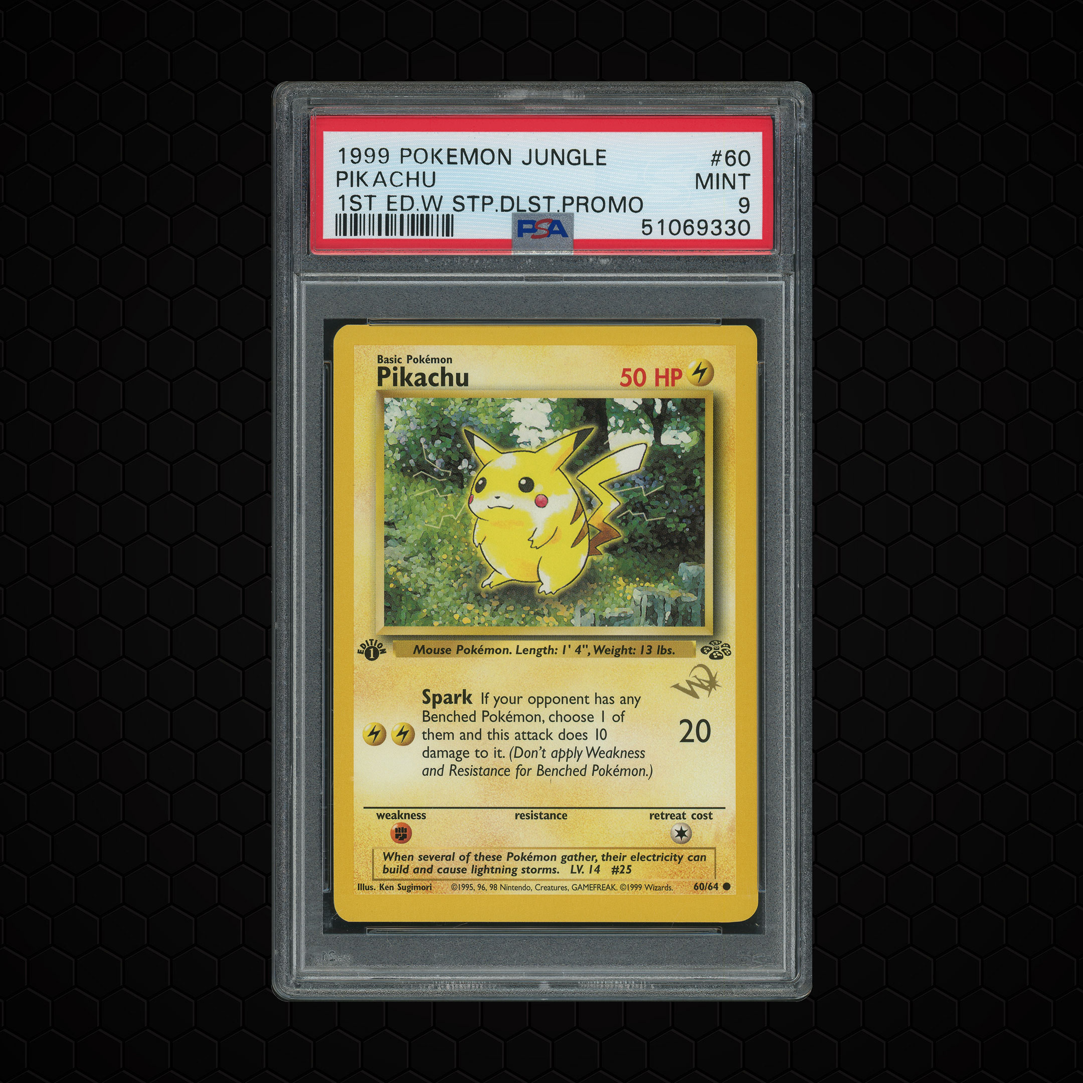1999 Jungle 1st Edition Pikachu #60 PSA 9
