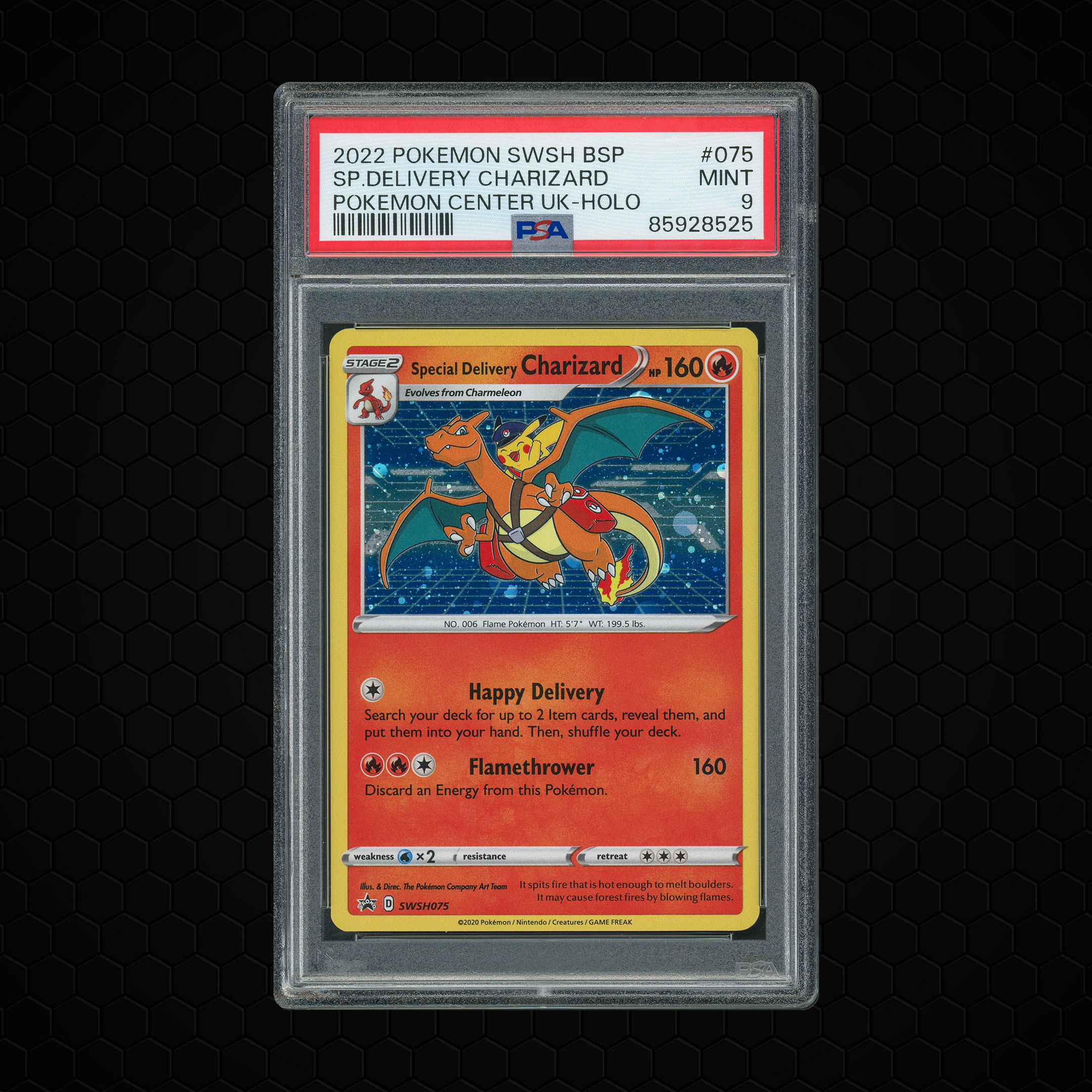 2022 Black Star Promos Special Delivery Charizard #75 PSA 9
