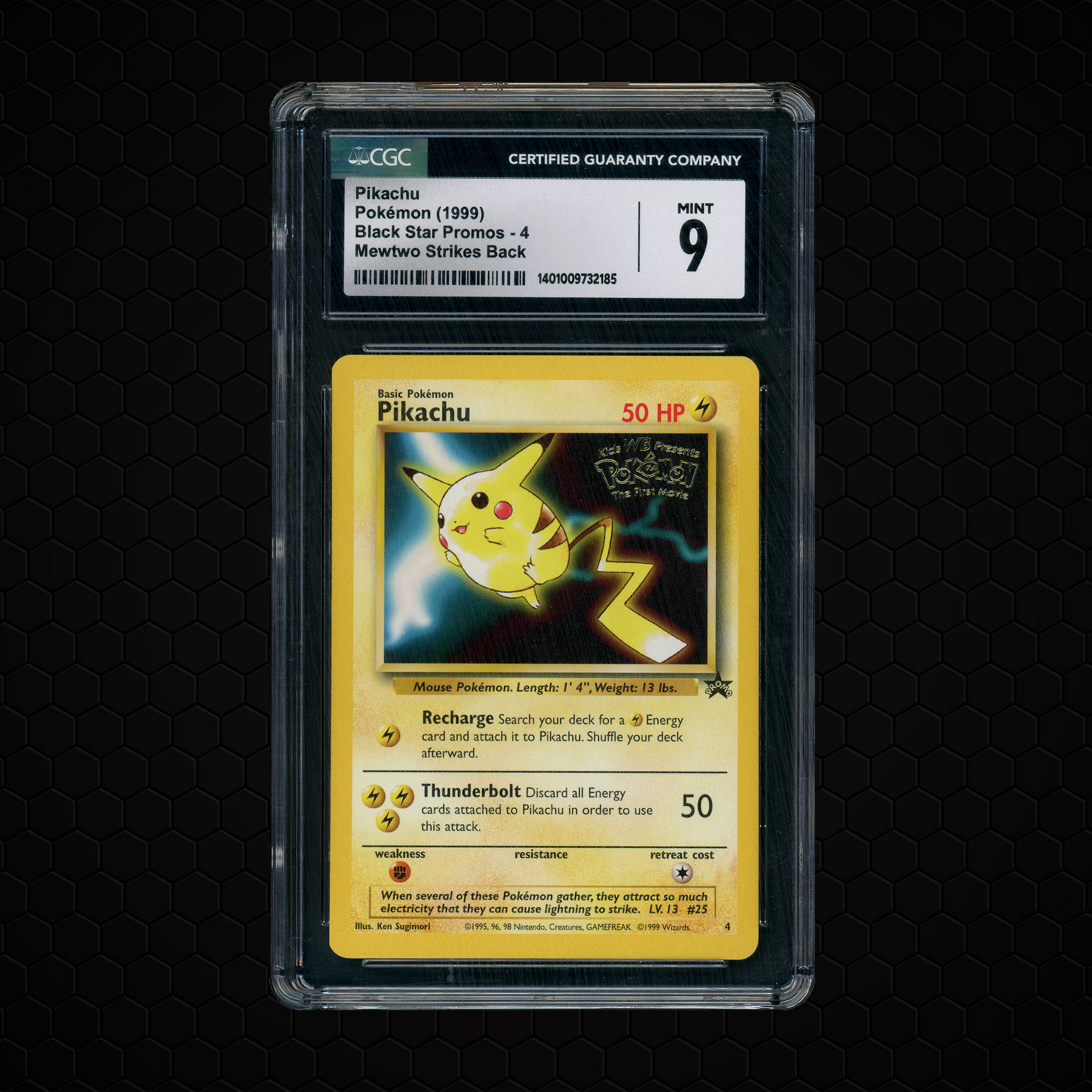 1999 Black Star Promos Pikachu #4 CGC 9