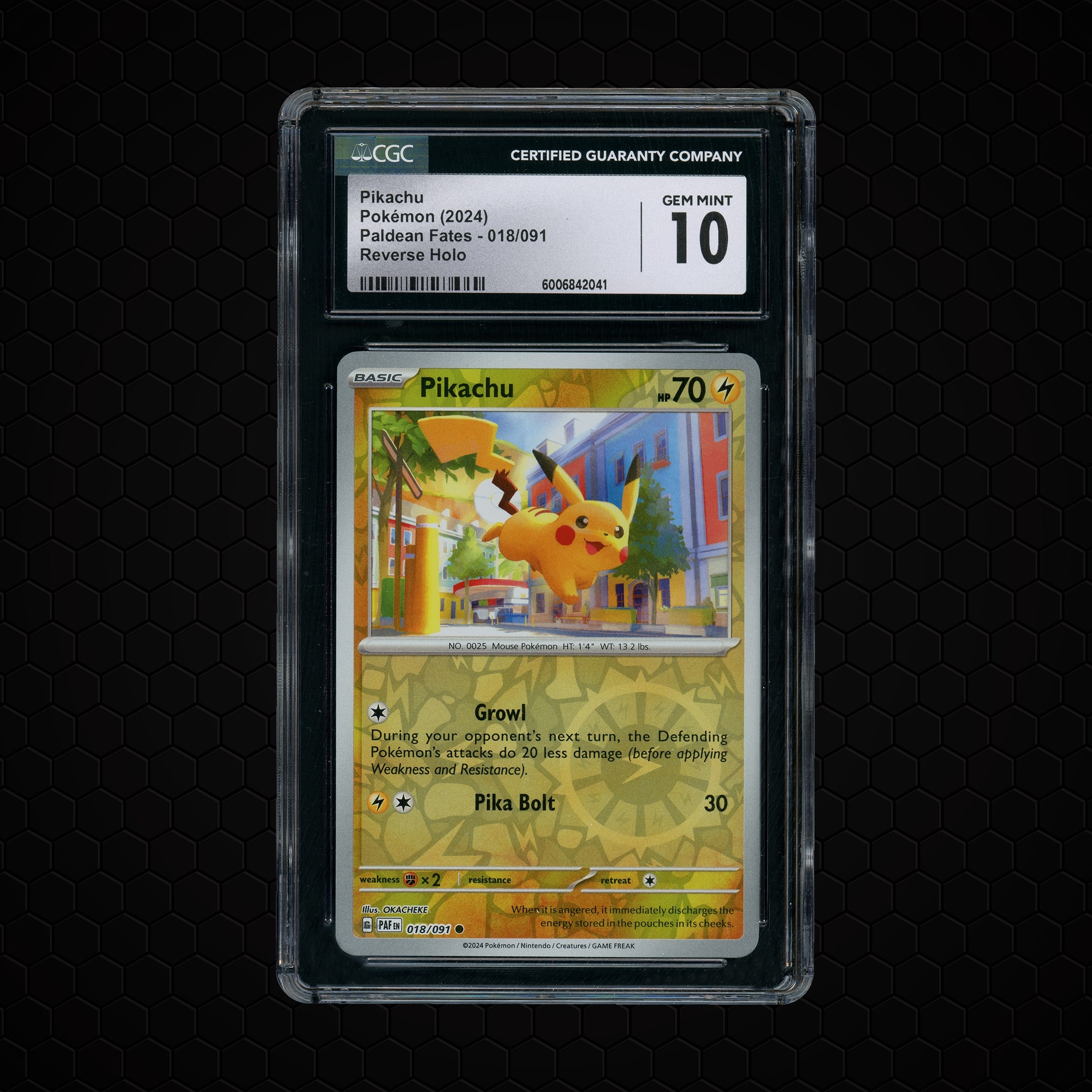 2024 Paldean Fates Pikachu #18 CGC 10