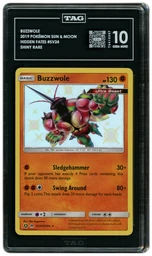 2019 Hidden Fates Buzzwole #SV24 TAG 10 on Beezie.