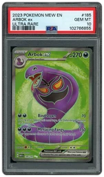 2023 Pokemon 151 Arbok EX #185 PSA 10 on Beezie.