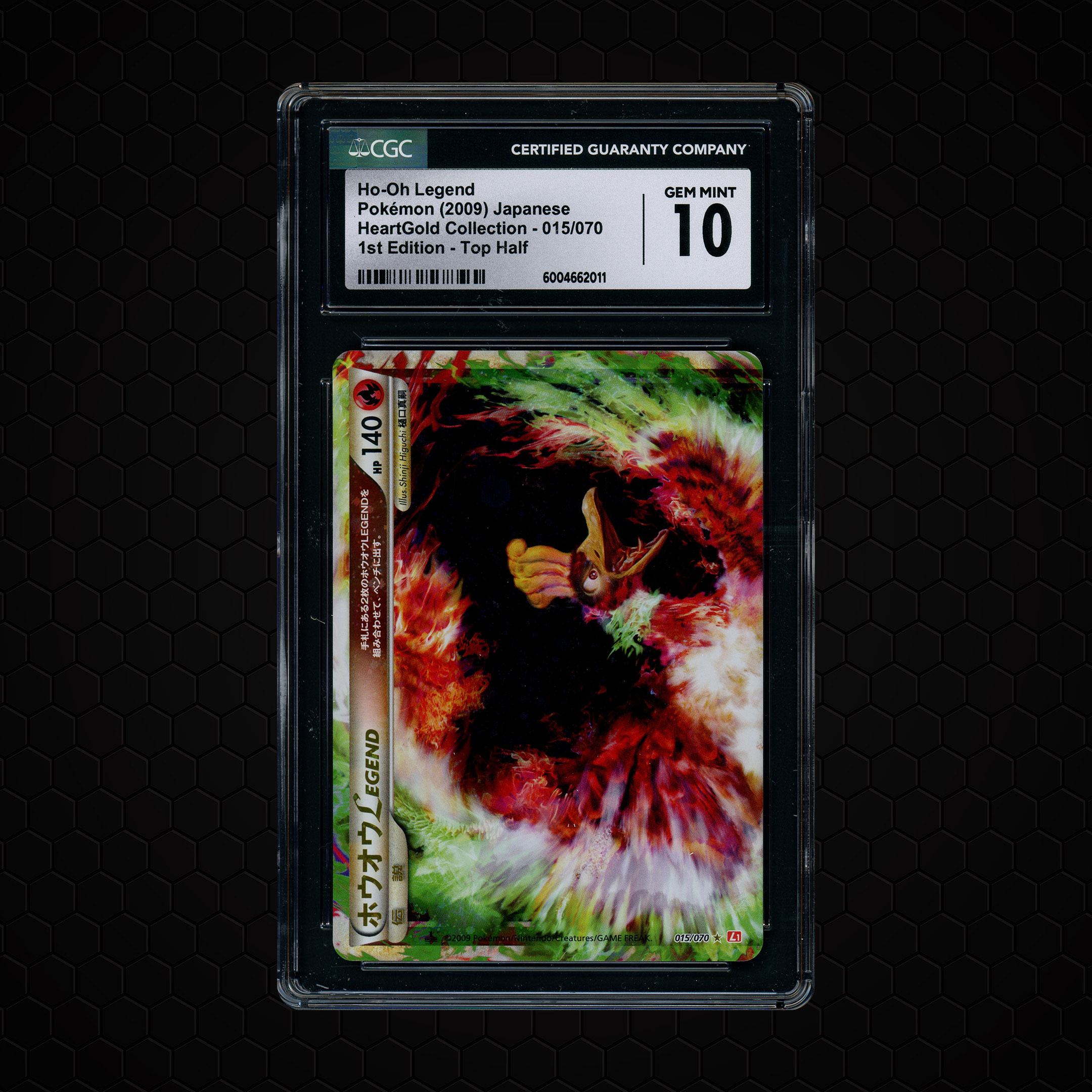 2009 Japanese Heart Gold Collection 1st Edition Top Half Ho-Oh Legend #15 CGC 10