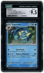 2025 Black Star Promos Vaporeon #168 CGC 9.5 on Beezie.