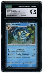 2025 Black Star Promos Vaporeon #168 CGC 9.5 on Beezie.