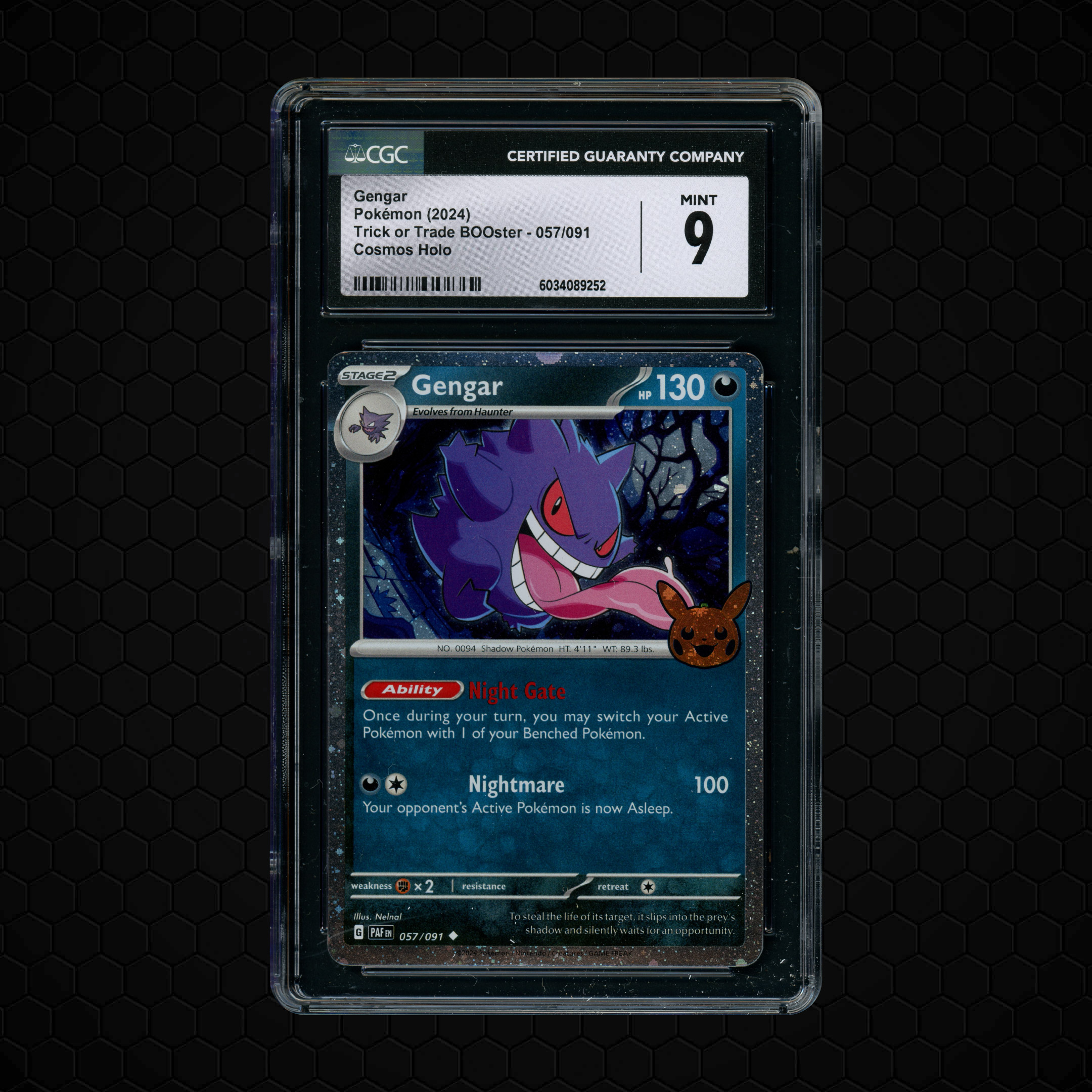 2024 Trick or Trade Booster Gengar #57 CGC 9