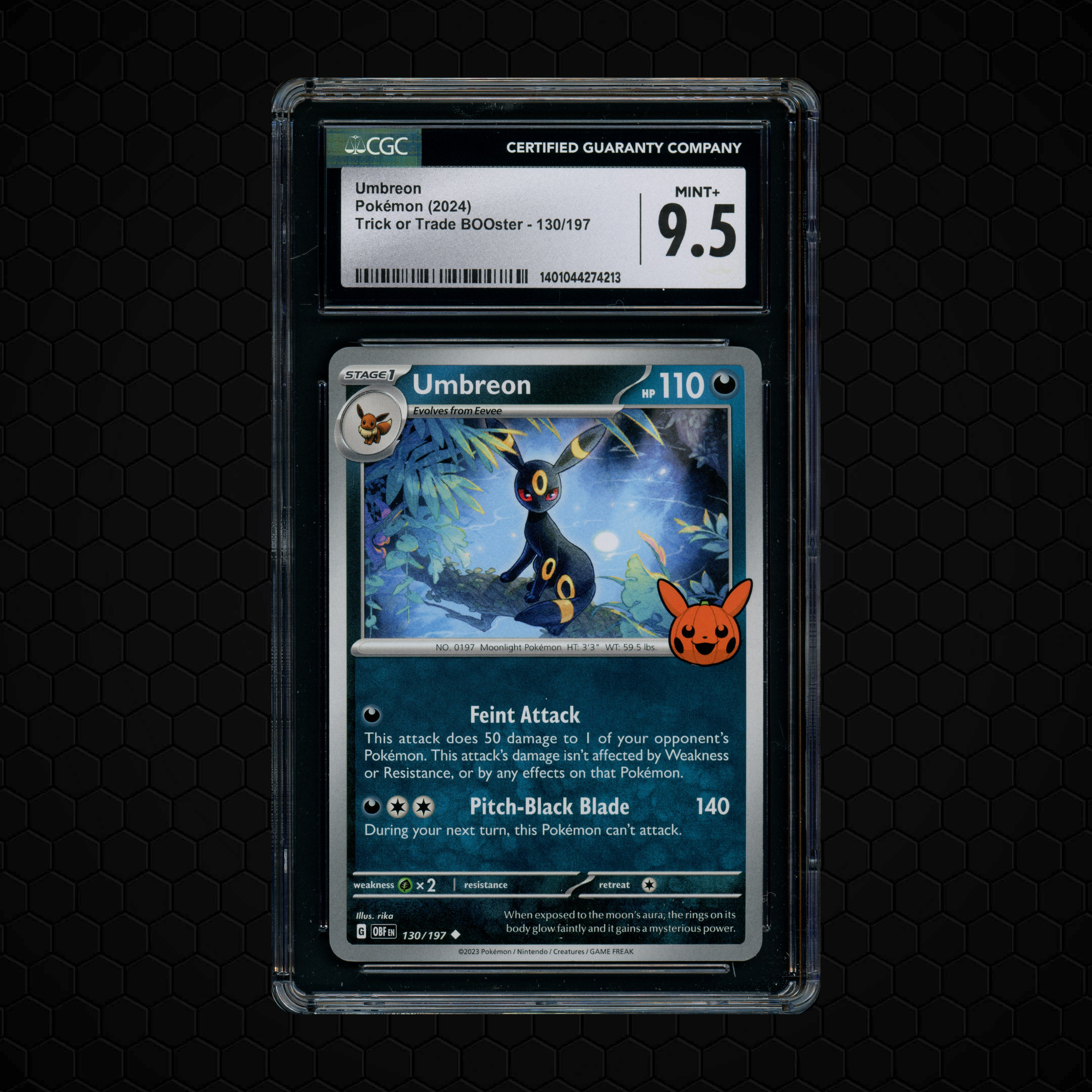 2024 Trick or Trade Booster Umbreon #130 CGC 9.5
