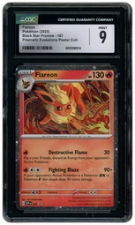 2025 Black Star Promos Flareon #167 CGC 9 on Beezie.
