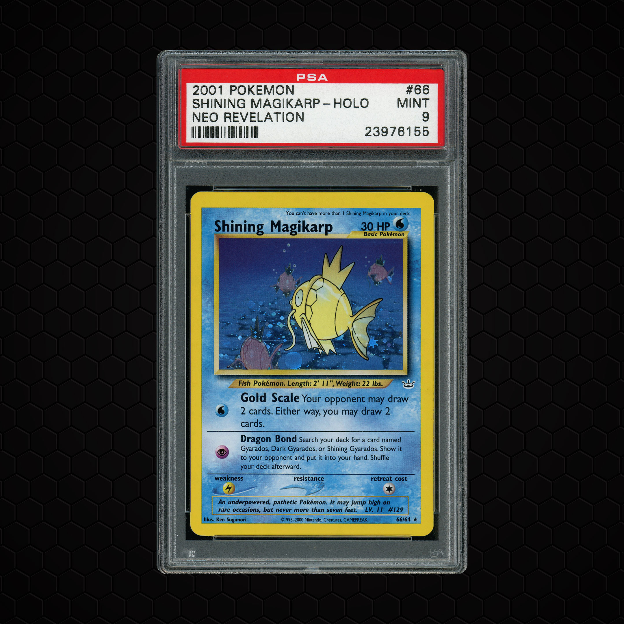 2001 Neo Revelation Shining Magikarp #66 PSA 9