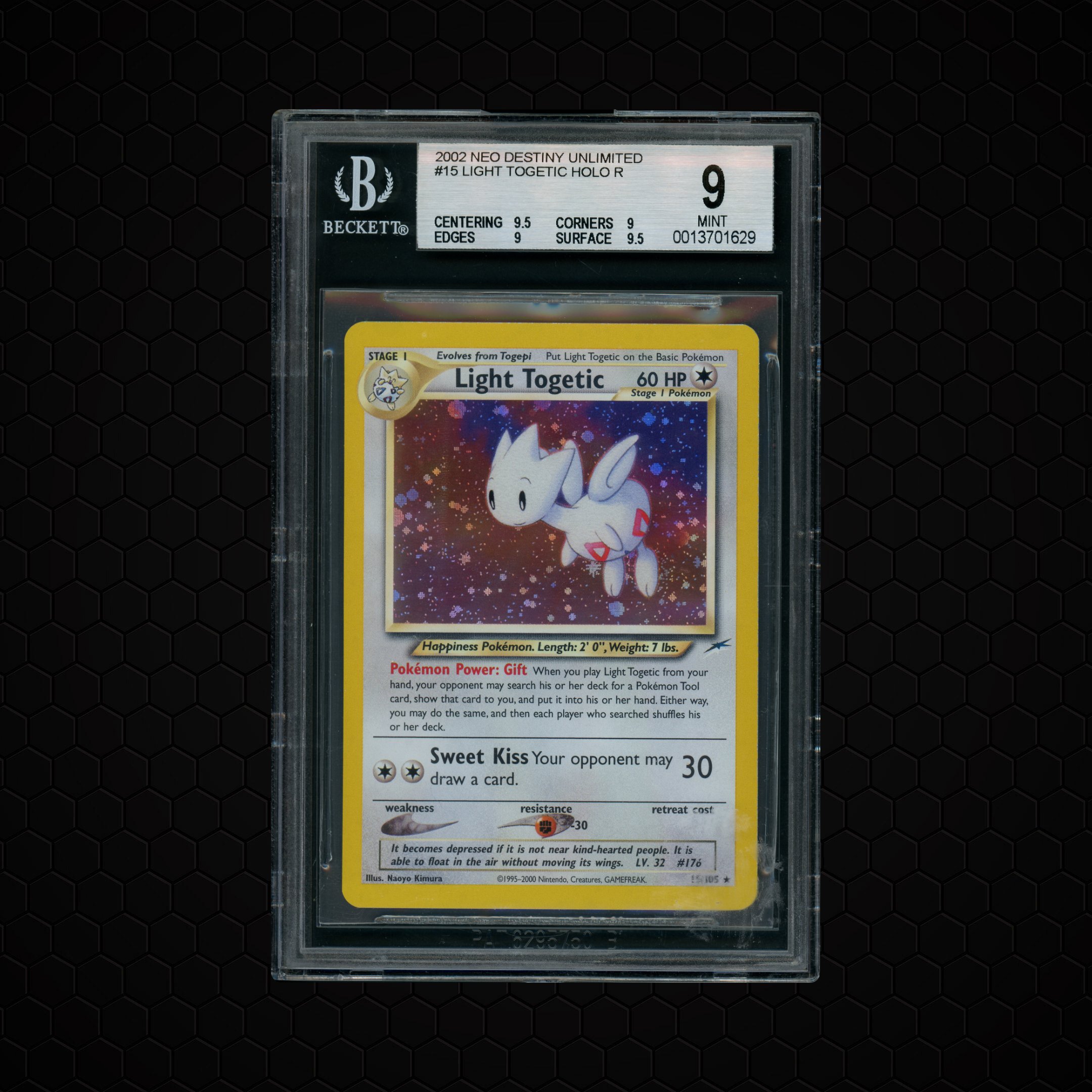 2002 Neo Destiny Unlimited Light Togetic #15 BGS 9