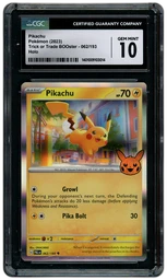 2023 Trick or Trade Booster Pikachu #62 CGC 10 on Beezie.