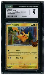 2024 Trick or Trade Booster Pikachu #18 CGC 9 on Beezie.