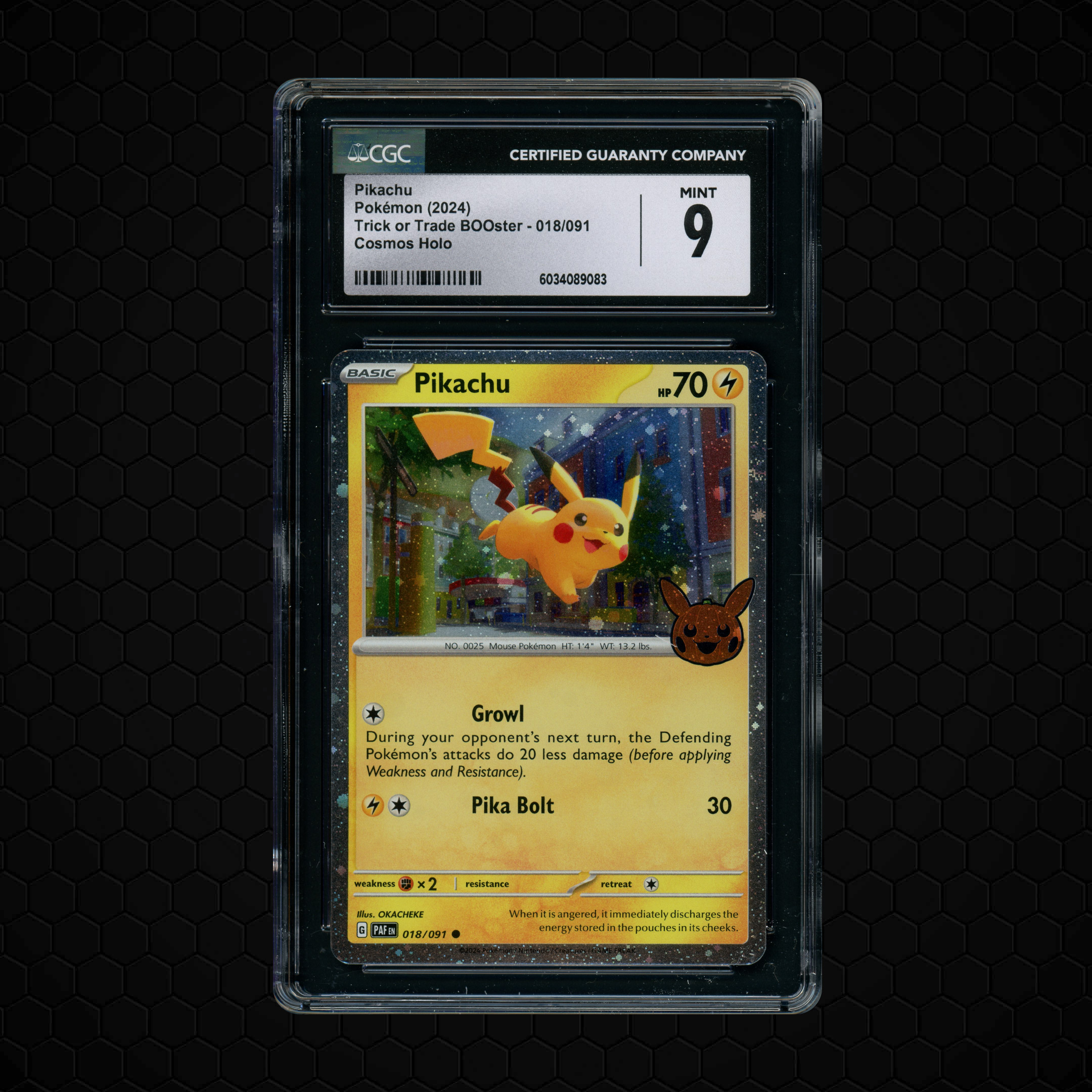 2024 Trick or Trade Booster Pikachu #18 CGC 9