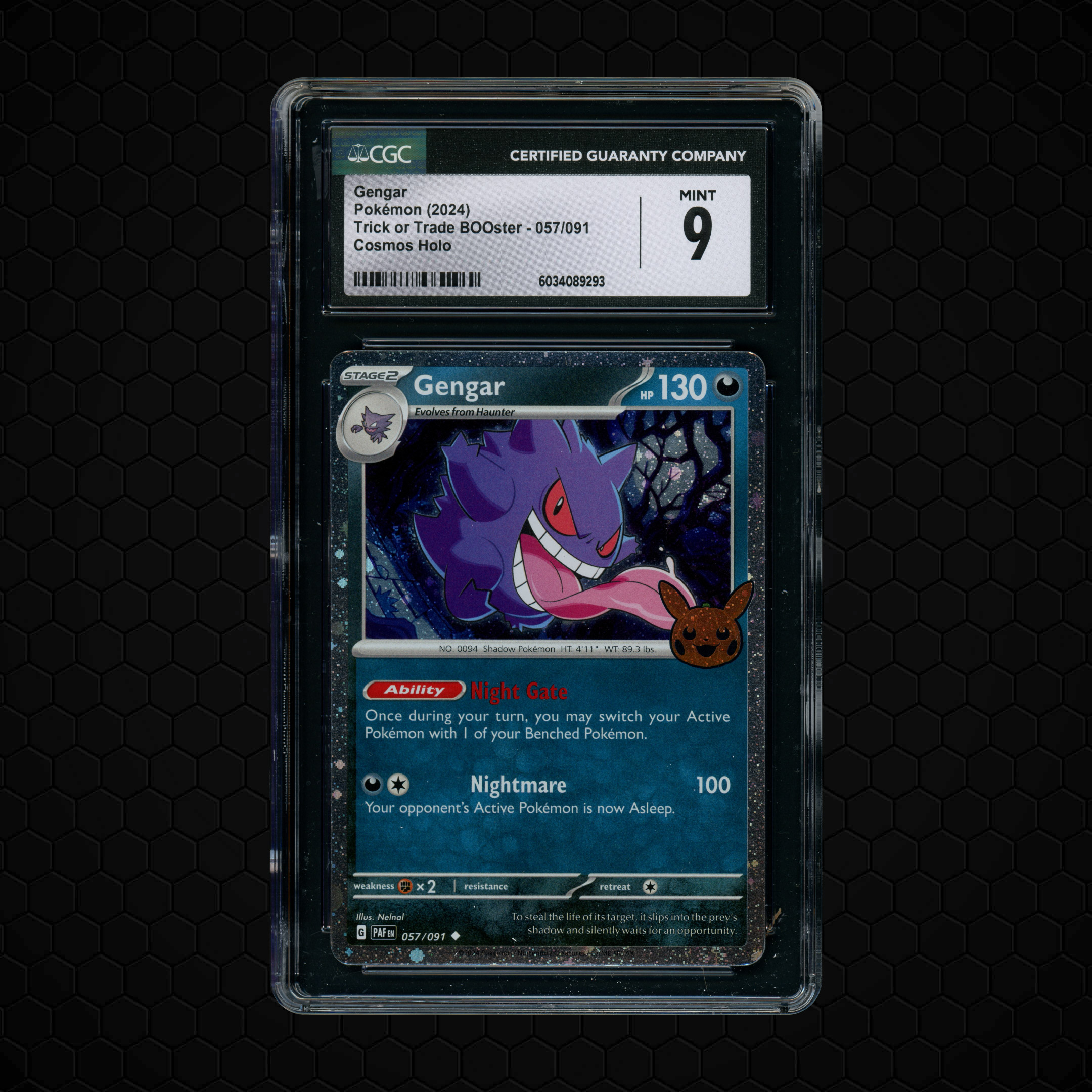 2024 Trick or Trade Booster Gengar #57 CGC 9