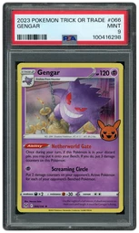 2023 Trick or Trade Gengar #66 PSA 9 on Beezie.