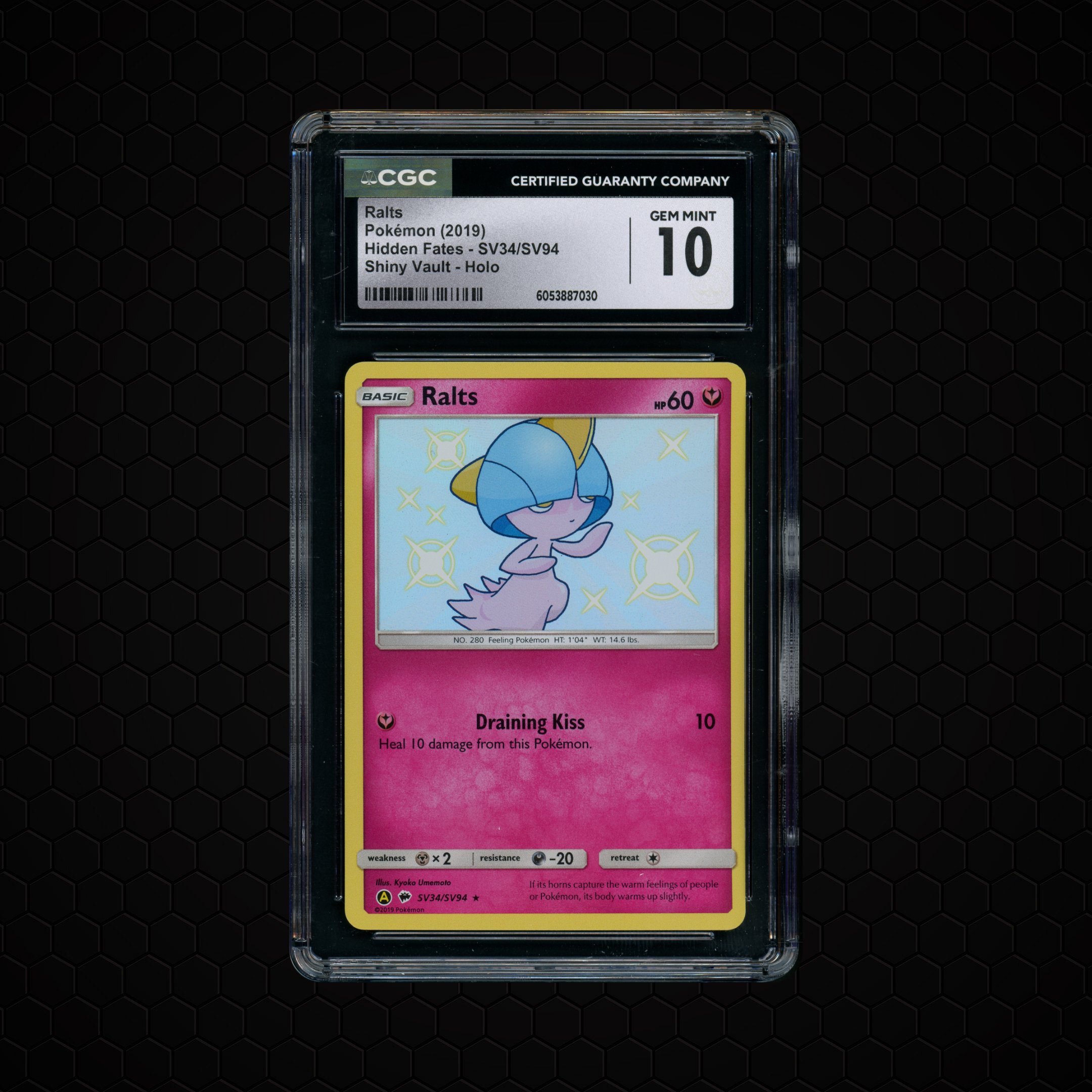2019 Hidden Fates Ralts #SV34 CGC 10
