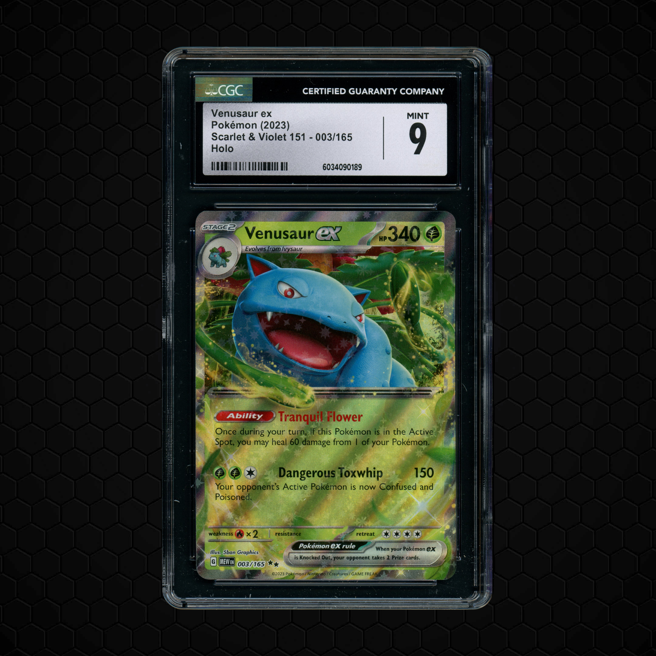 2023 Pokemon 151 Venusaur EX #3 CGC 9