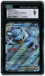 2023 Pokemon 151 Blastoise EX #9 CGC 9 on Beezie.