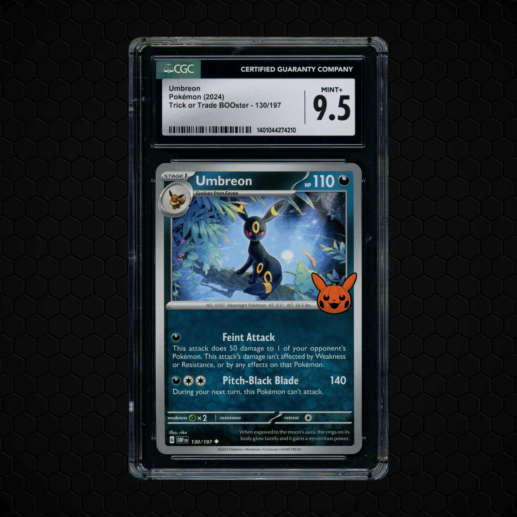 2024 Trick or Trade Booster Umbreon #130 CGC 9.5