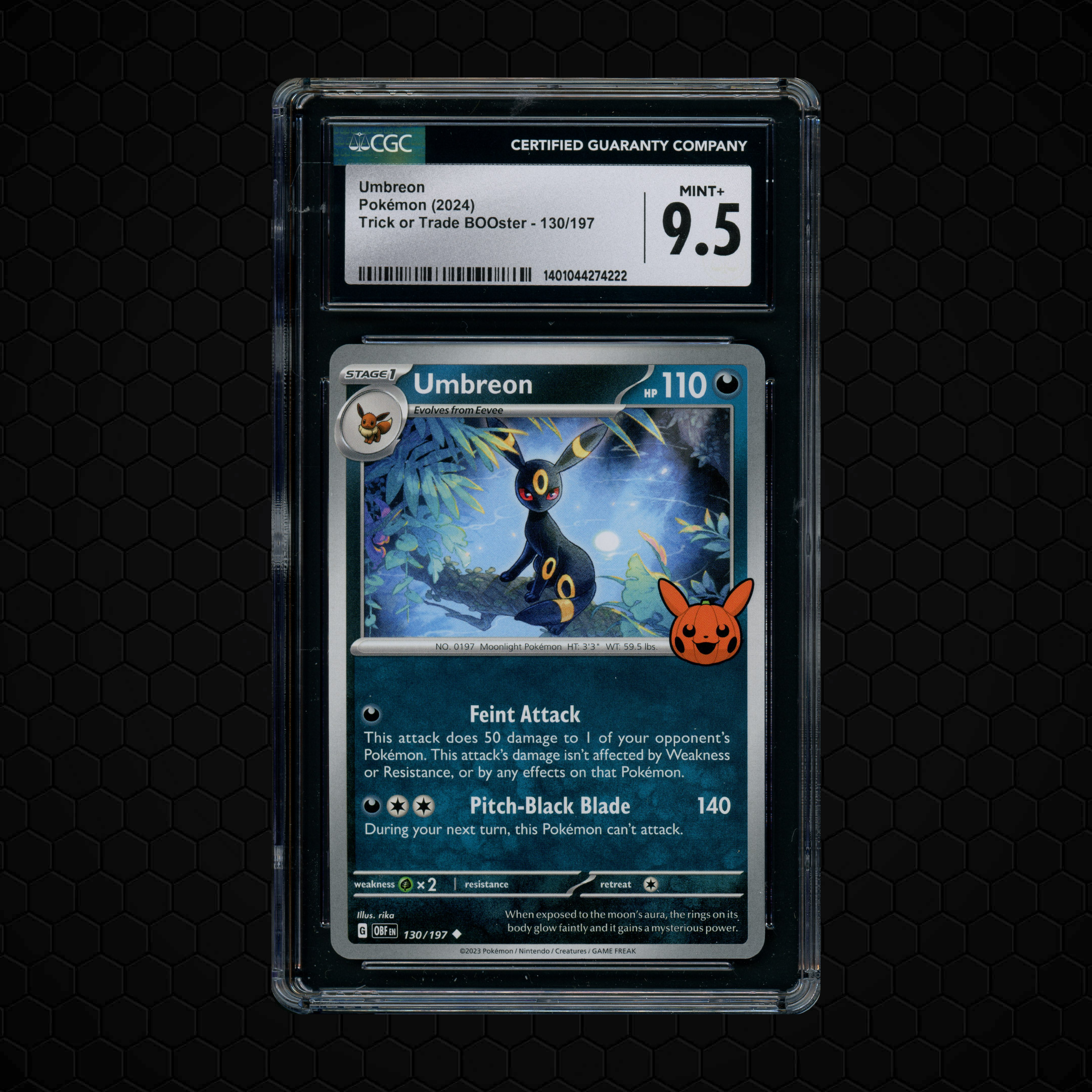 2024 Trick or Trade Booster Umbreon #130 CGC 9.5