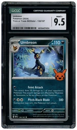 2024 Trick or Trade Booster Umbreon #130 CGC 9.5 on Beezie.
