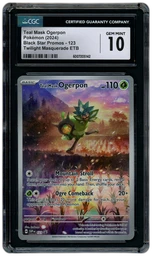 2024 Black Star Promos Teal Mask Ogerpon #123 CGC 10 on Beezie.