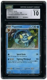 2025 Black Star Promos Vaporeon #168 CGC 10 on Beezie.
