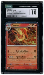 2025 Black Star Promos Flareon #167 CGC 10 on Beezie.