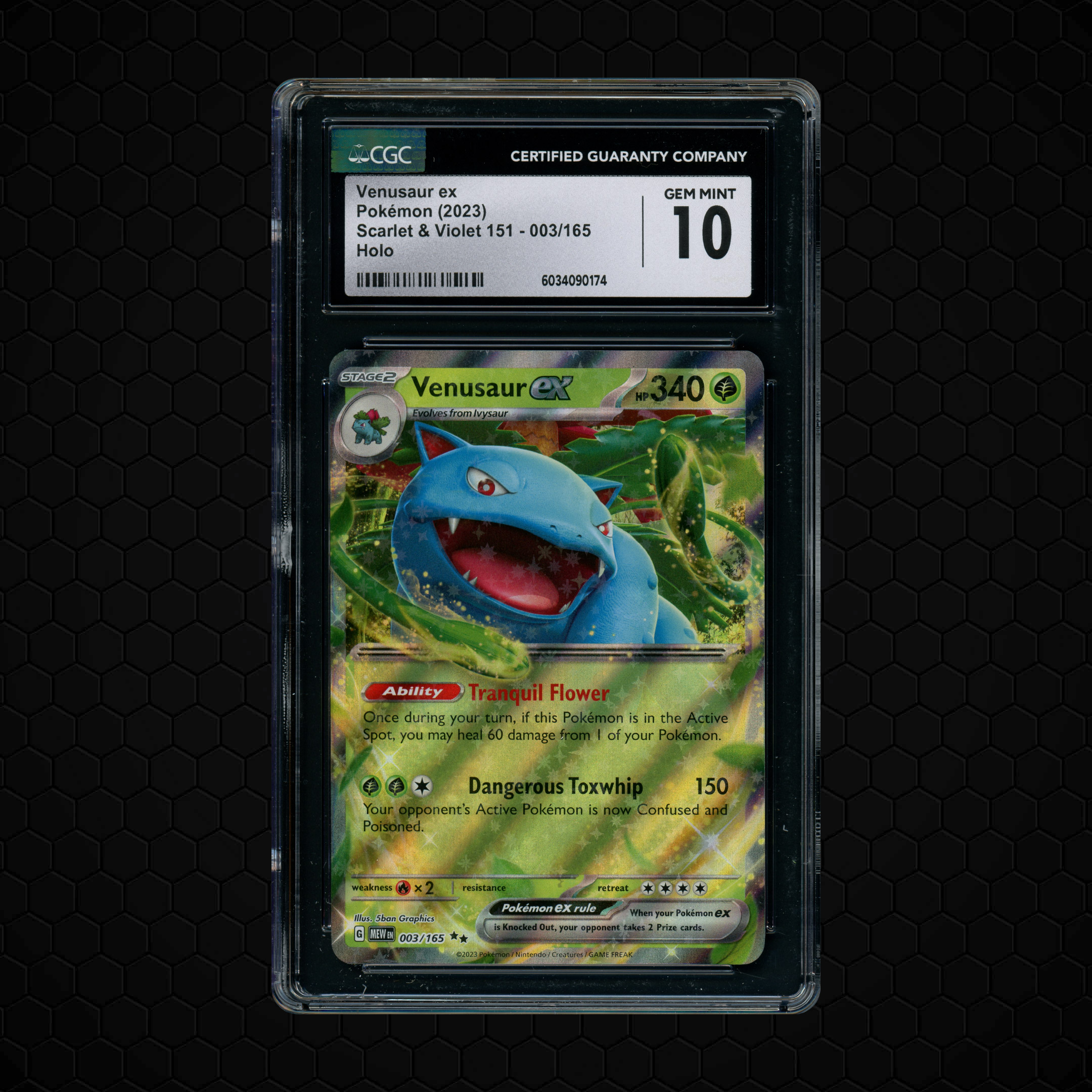 2023 Pokemon 151 Venusaur EX #3 CGC 10