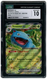 2023 Pokemon 151 Venusaur EX #3 CGC 10 on Beezie.