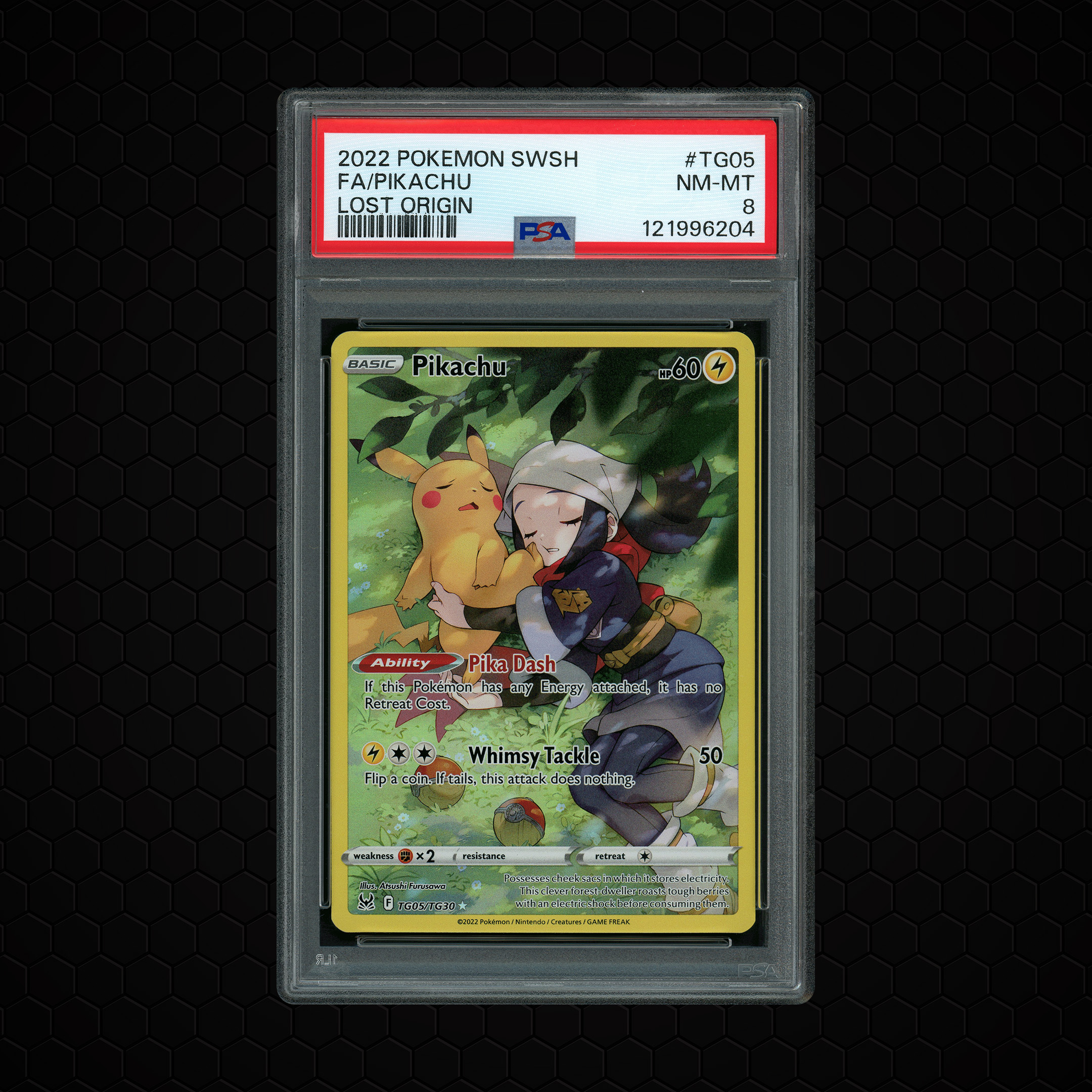 2022 Lost Origin Pikachu #TG05 PSA 8