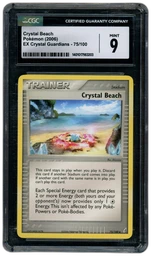 2006 EX Crystal Guardians Crystal Beach #75 CGC 9 on Beezie.