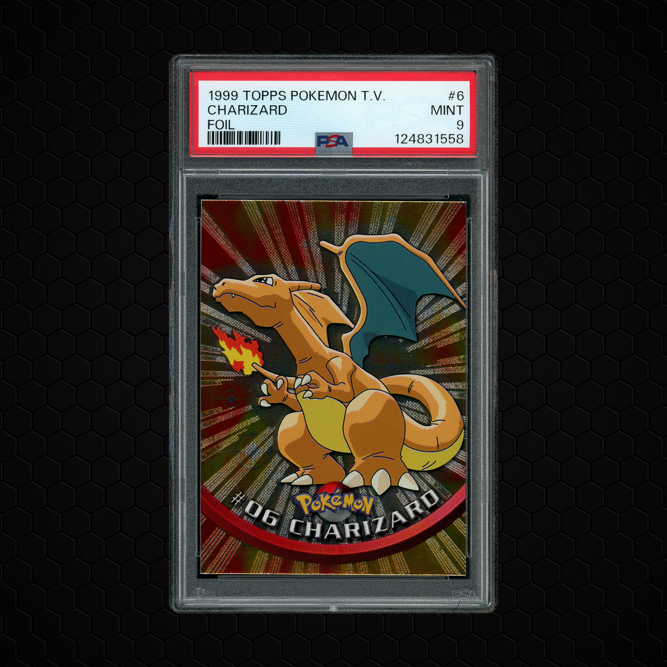 1999 Topps Pokemon TV Charizard #6 PSA 9