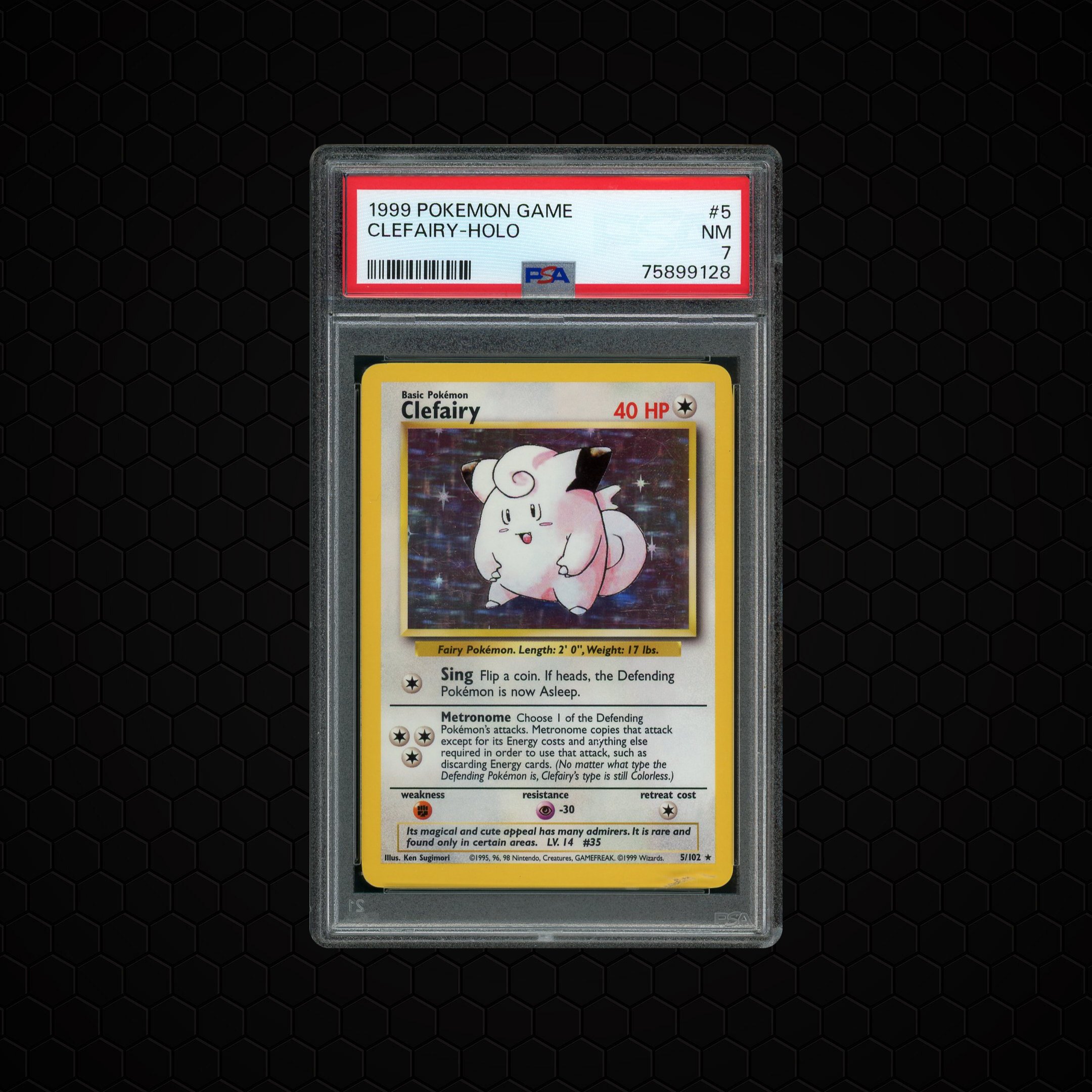 1999 Game Clefairy #5 PSA 7