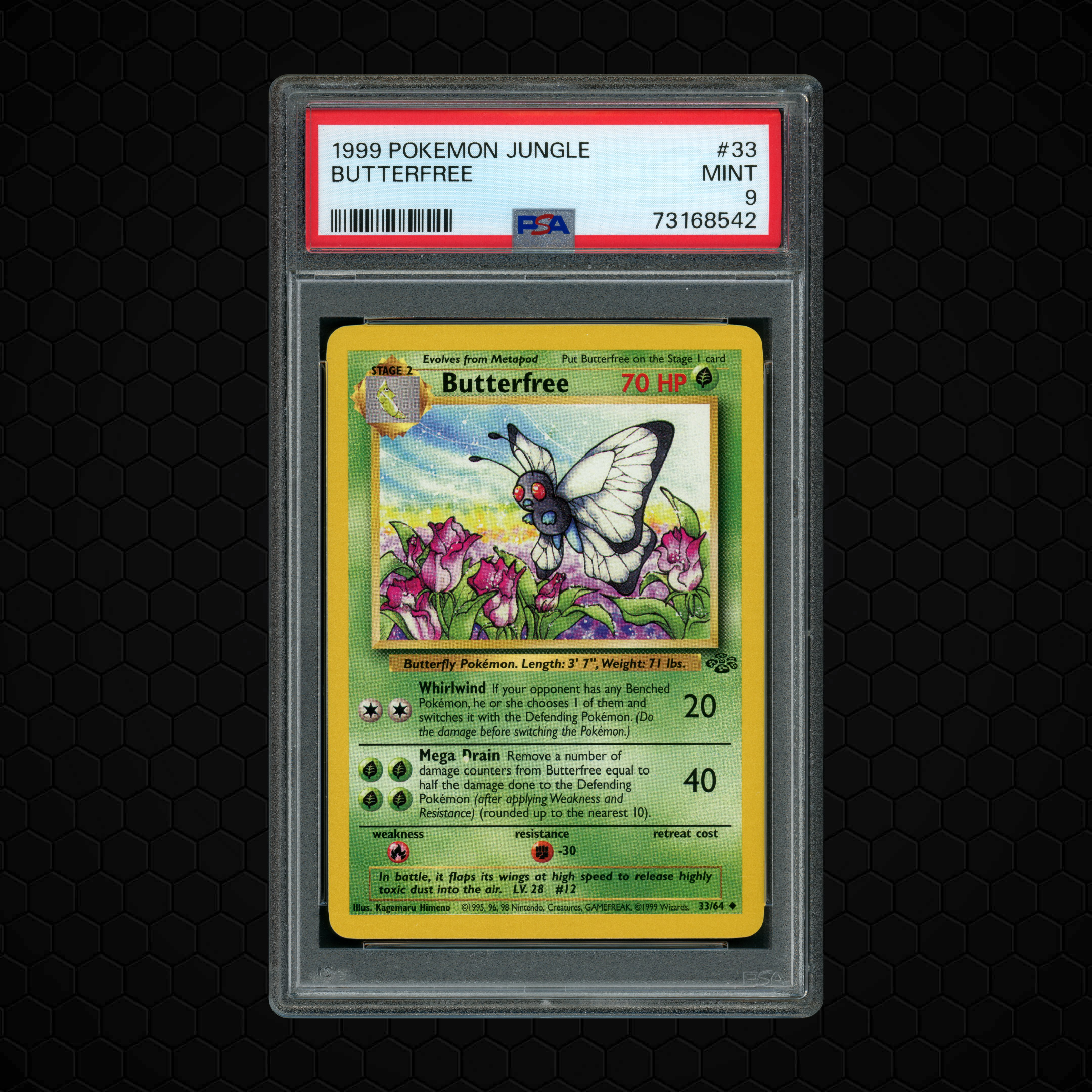 1999 Jungle Butterfree #33 PSA 9