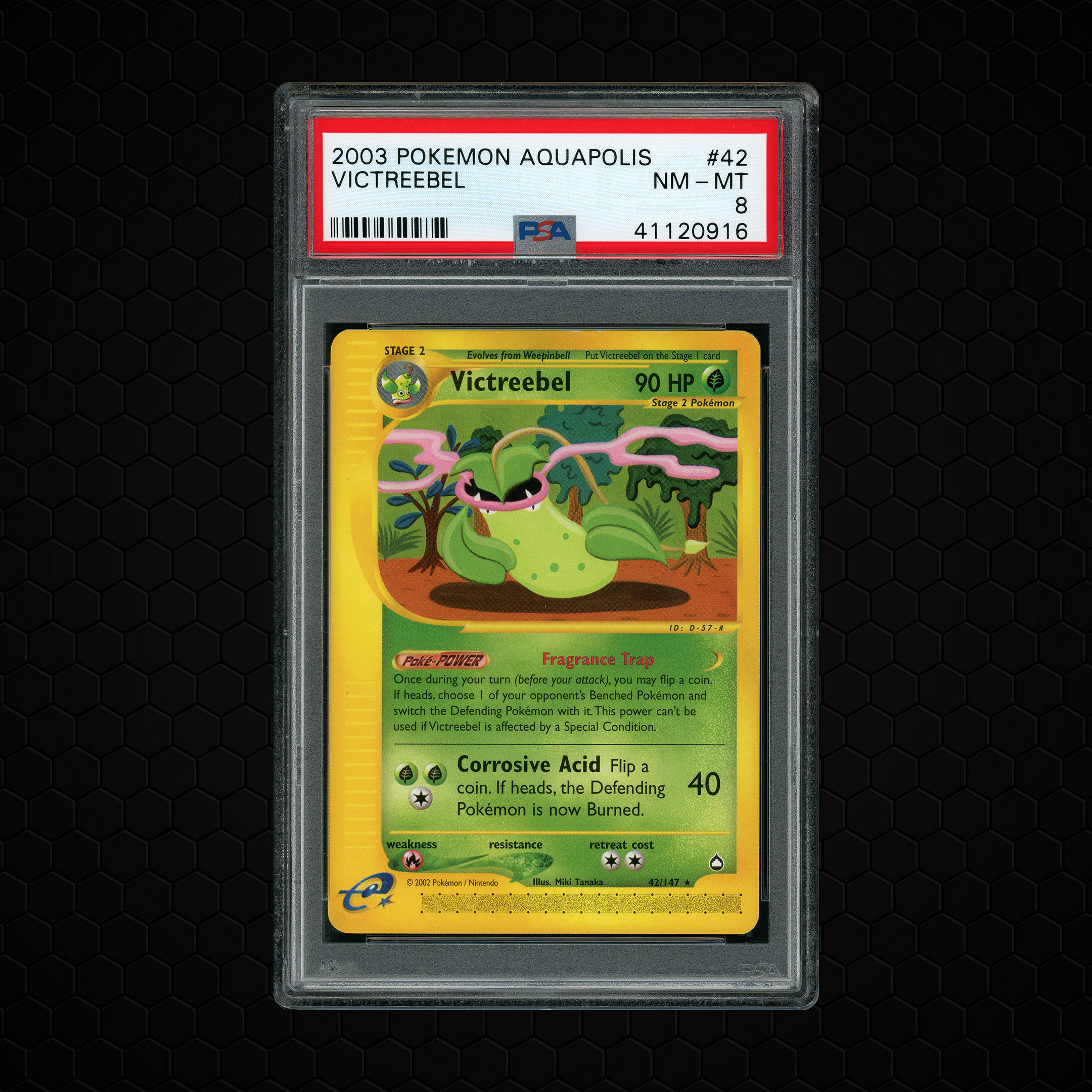 2003 Aquapolis Victreebel #42 PSA 8
