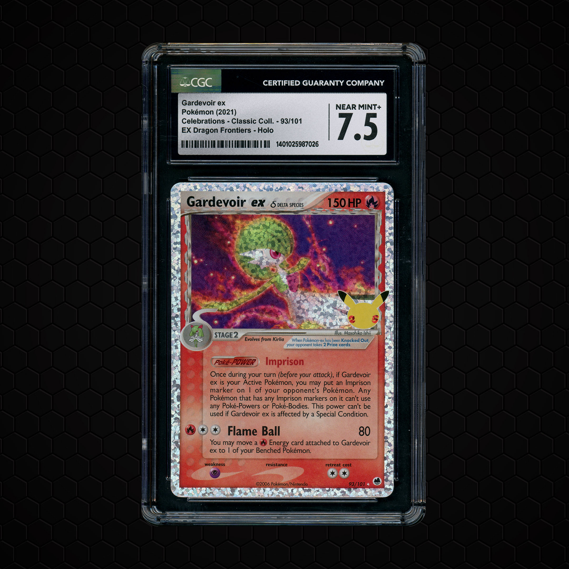 2021 Celebrations: Classic Collection Gardevoir EX #93 CGC 7.5