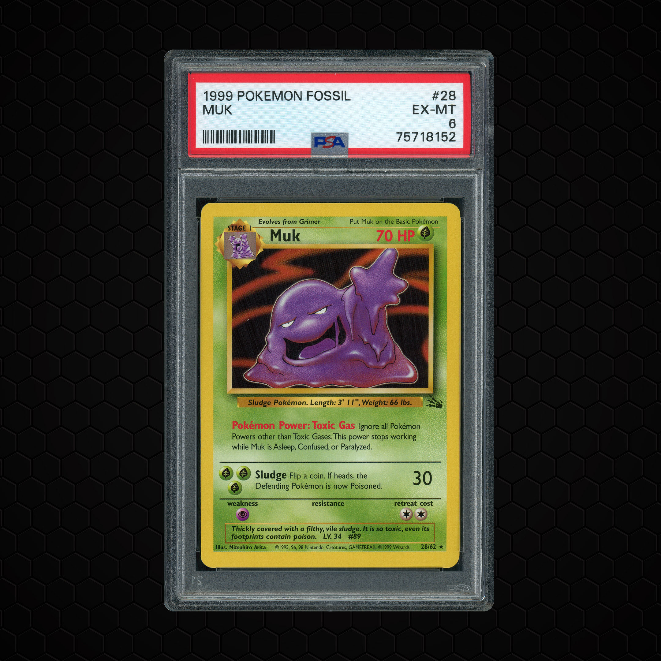 1999 Fossil Muk #28 PSA 6