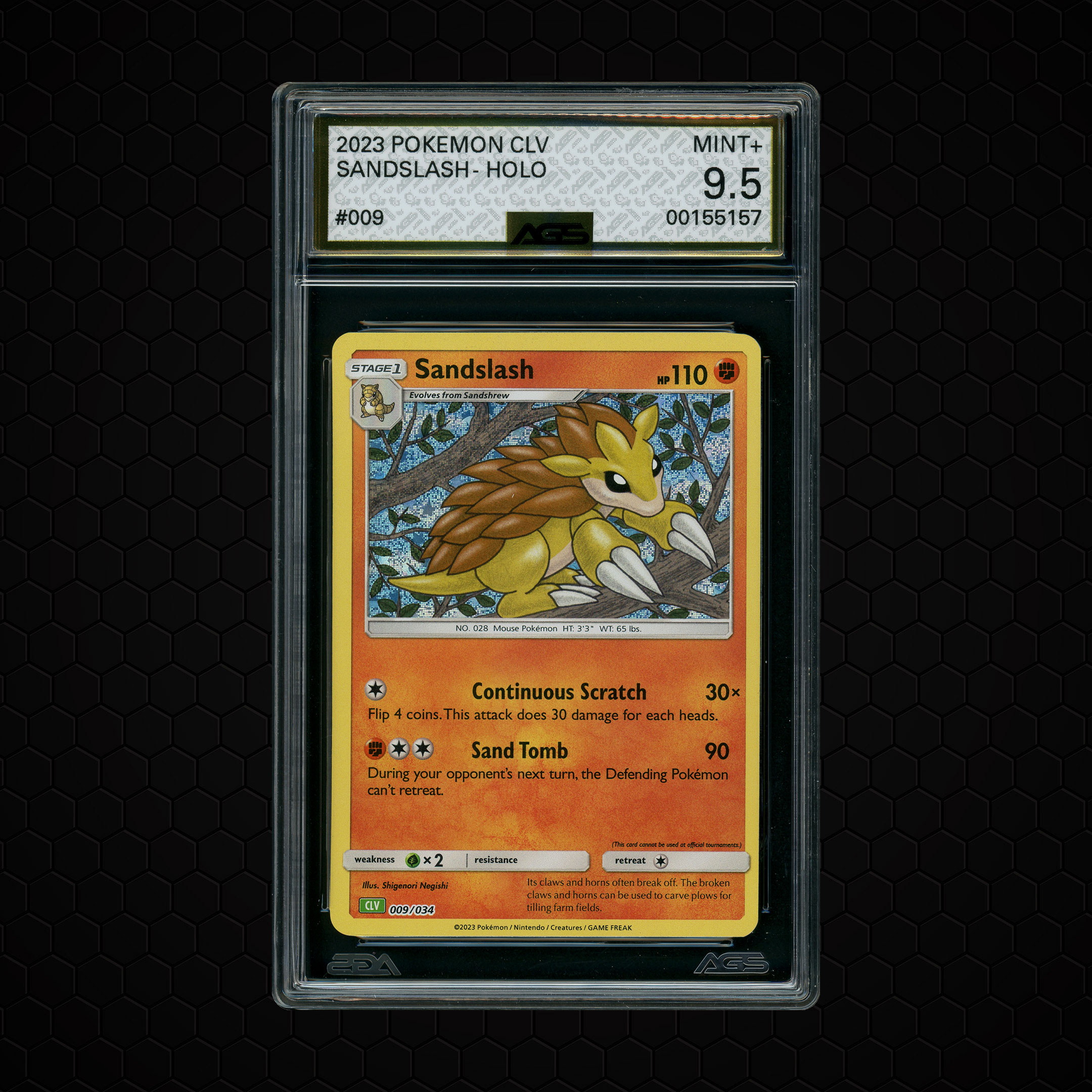 2023 Classic Collection Sandslash #9 AGS 9.5