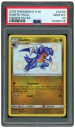 2019 Hidden Fates Gabite #SV39 PSA 10 on Beezie.