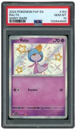 2024 Paldean Fates Ralts #153 PSA 10 on Beezie.