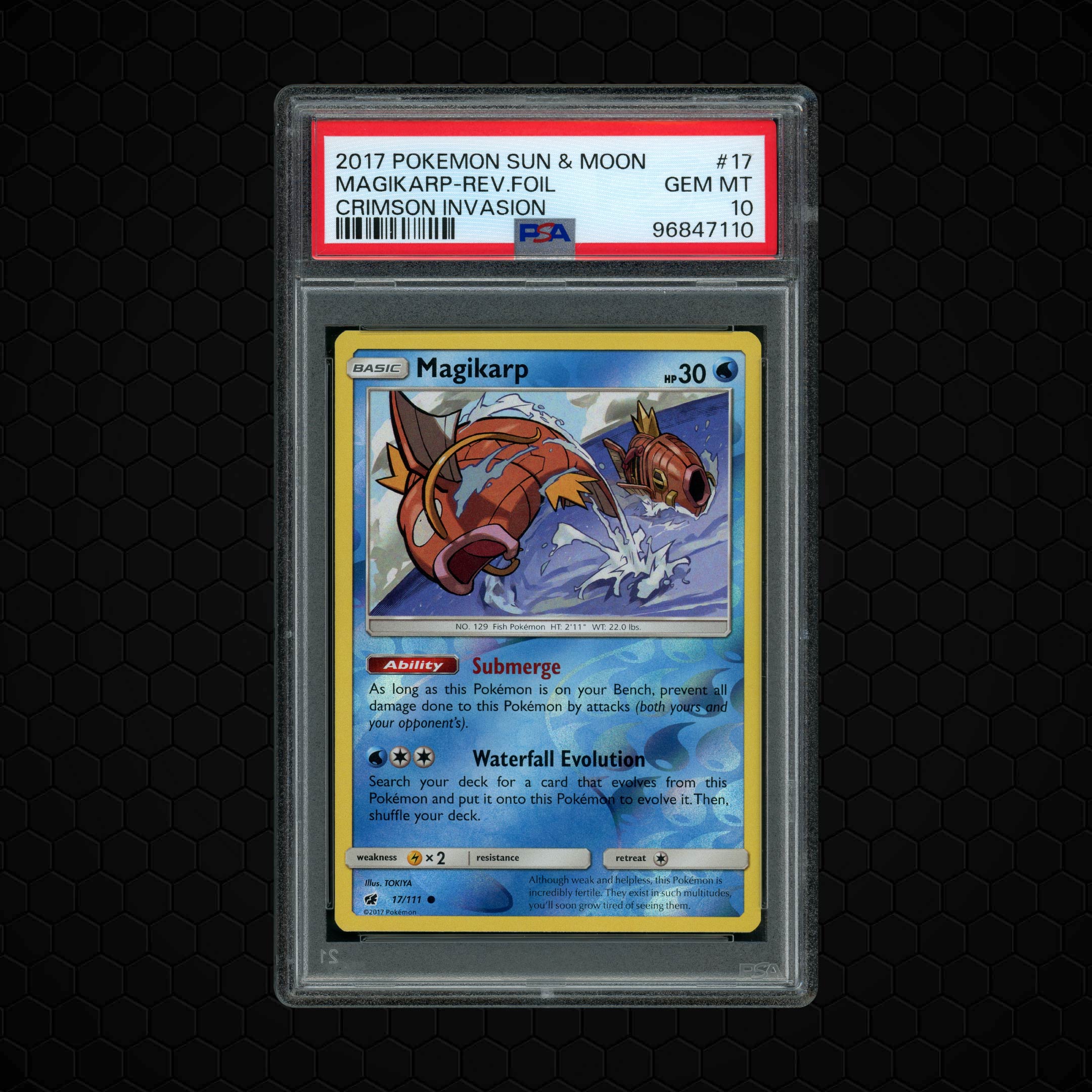 2017 Crimson Invasion Magikarp #17 PSA 10