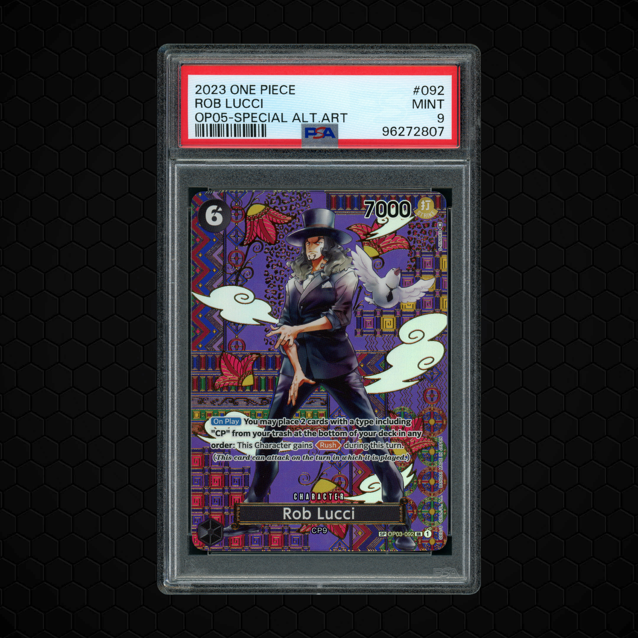 2023 Awakening of the New Era Rob Lucci #OP03-092 PSA 9