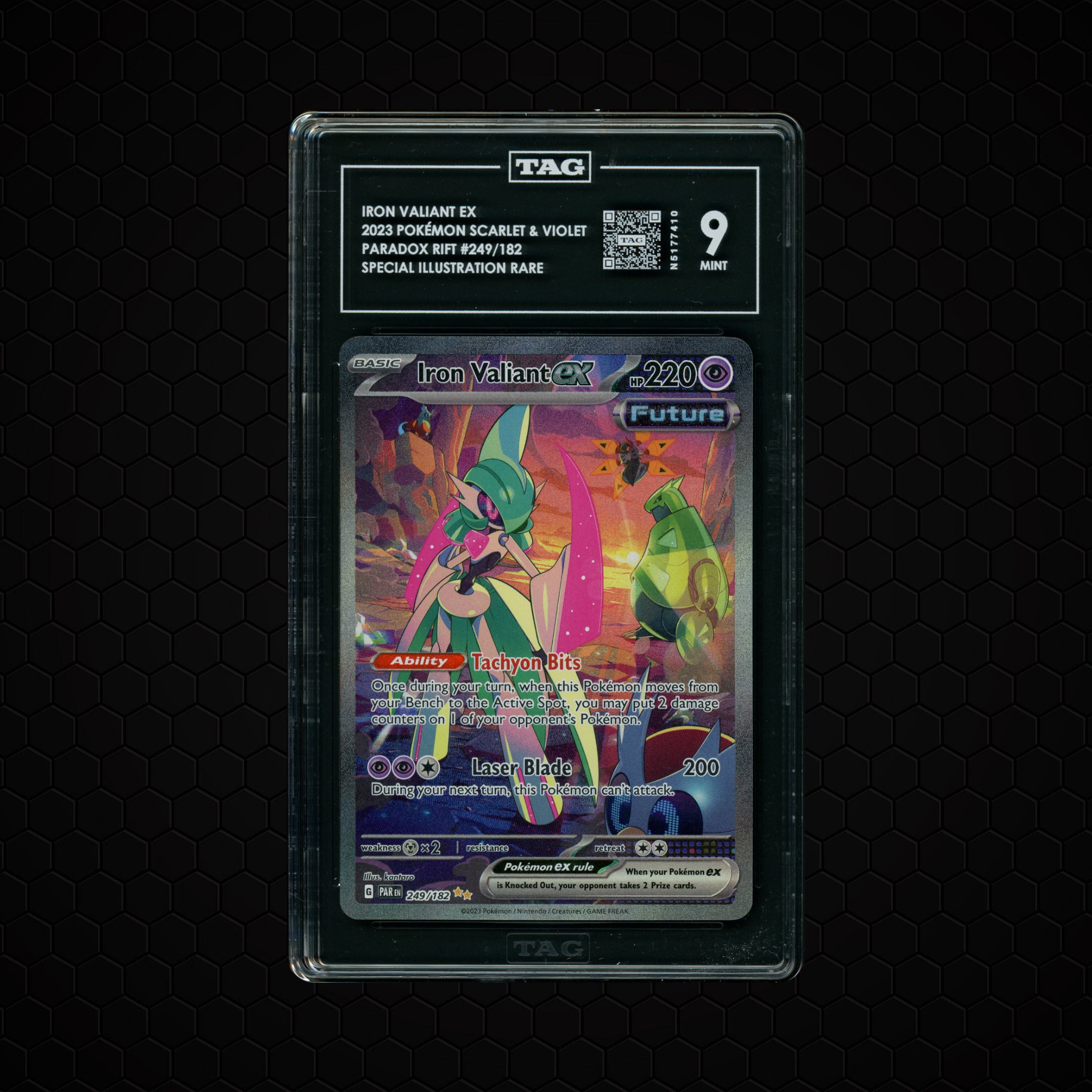 2023 Paradox Rift Iron Valiant EX #249 TAG 9