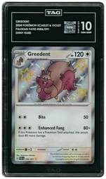 2024 Paldean Fates Greedent #206 TAG 10 on Beezie.